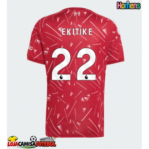 Camisa de Futebol Liverpool Hugo Ekitike #22 Equipamento Principal 2026-27 Manga Curta